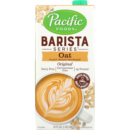 Pacific Foods Pacific Foods Barista Series Original Oat Milk 32 fl. oz. Carton, PK12 04320
